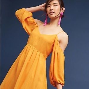 Yellow Anthropology dress